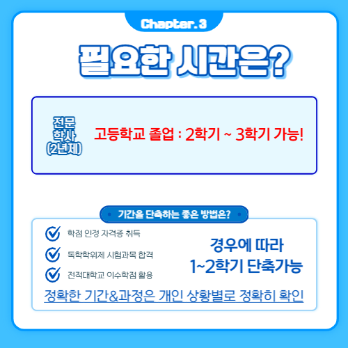 인서울 전문대 간호학과 준비기간?