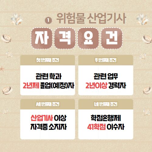 위험물산업기사 자격요건