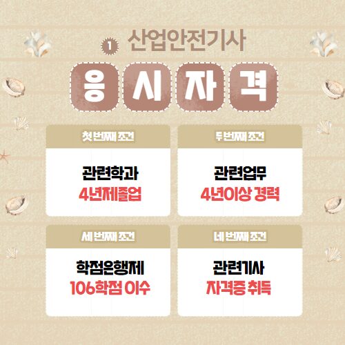 산업안전기사 관련학과 자격