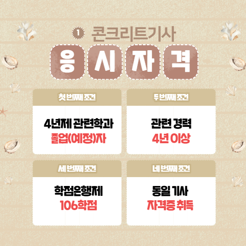 콘크리트기사 자격요건