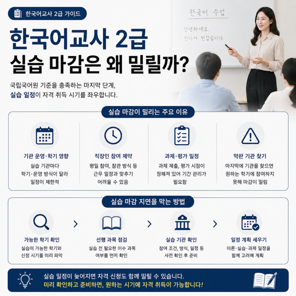 국립국어원 한국어교원 학점은행제