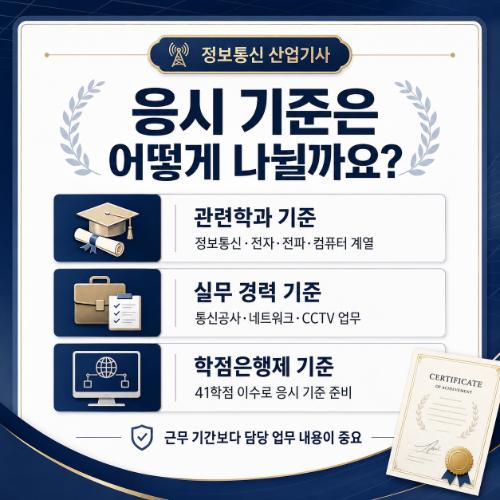 정보통신 산업기사 응시기준