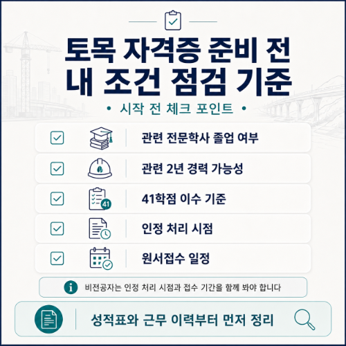 내 조건 점검기준