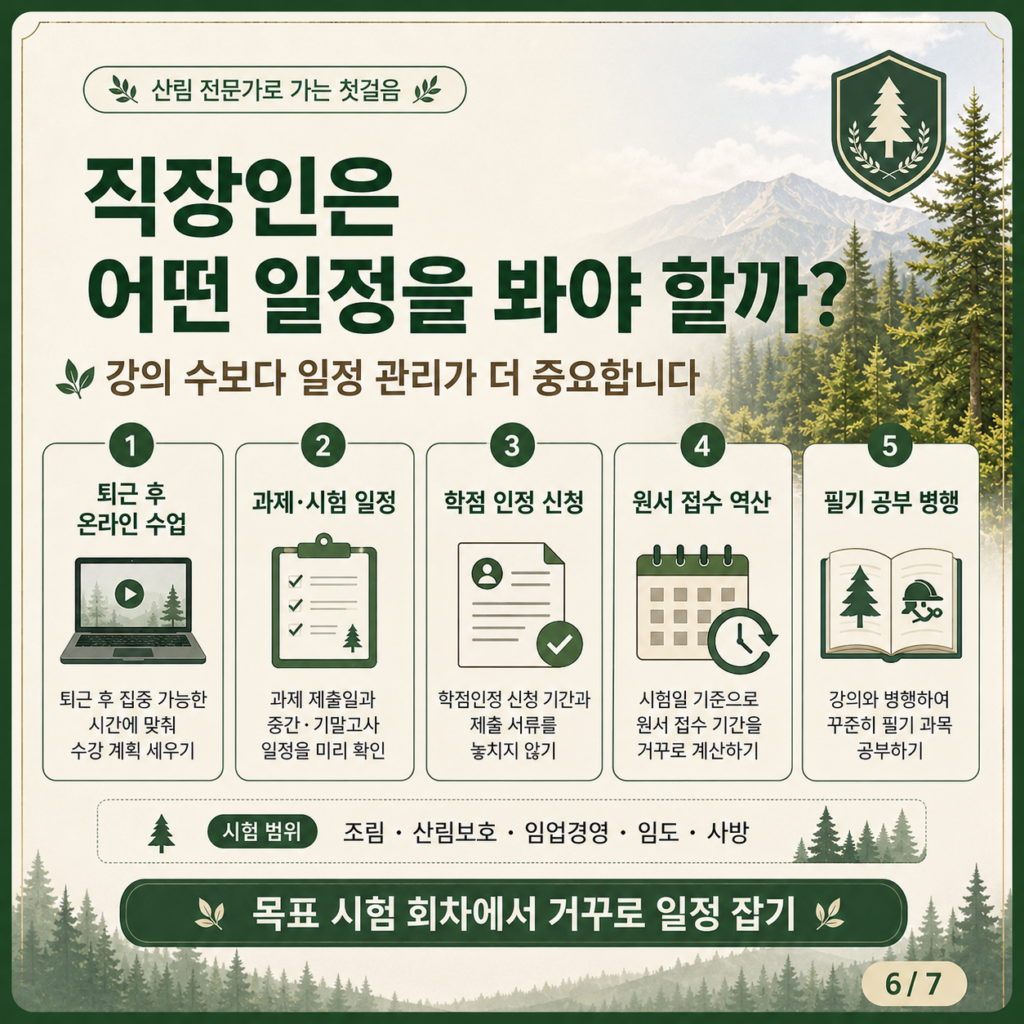 산림 기사 자격요건 직장인