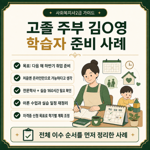 대전 동구 사회복지사2급 준비사례
