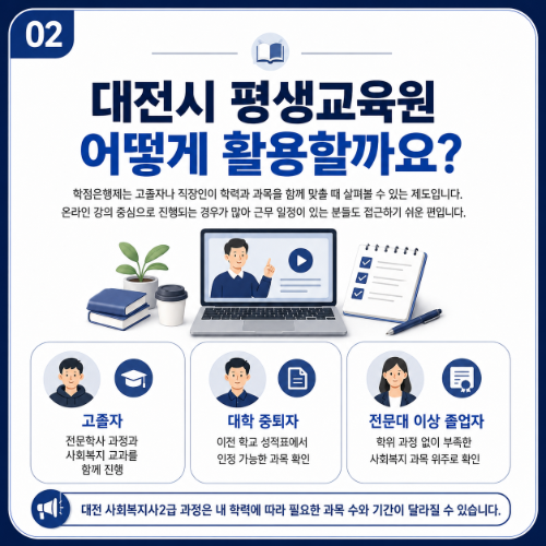 대전시 평생교육원 활용
