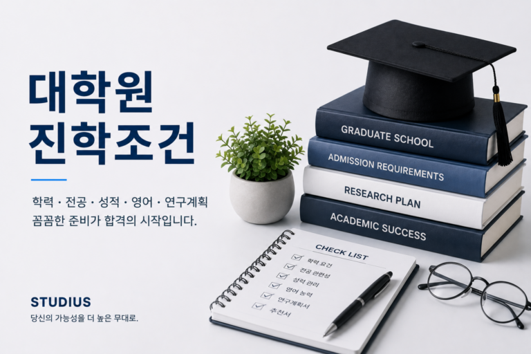 비전공자 대학원 진학조건 – 학사학위 수여 시점과 원서접수 일정을 맞추는 법