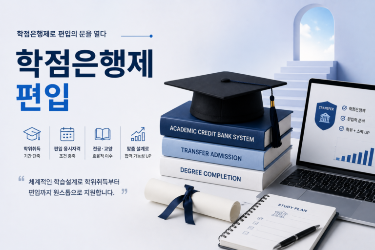 전문학사 보유자가 학점은행제로 일반편입 지원자격 갖추는 법 – 일정 연동까지