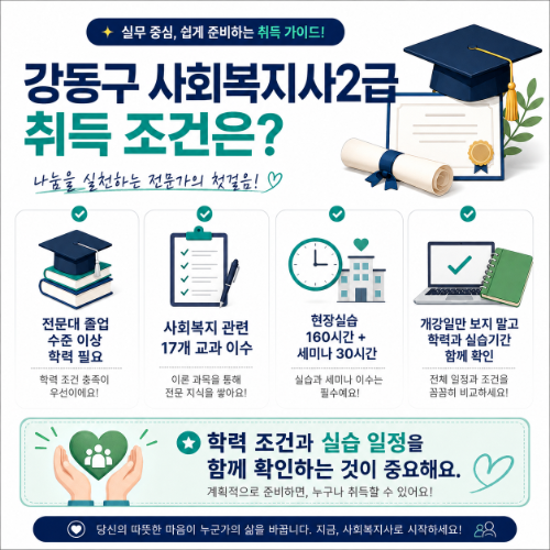 강동구 사회복지사2급 조건