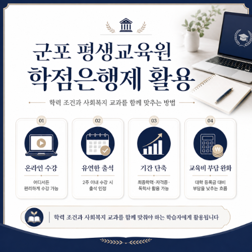 군포 평생교육원 학점은행제 활용