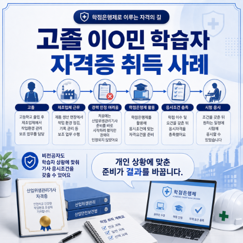 보건안전관리자 자격증 고졸 산업위생기사 사례