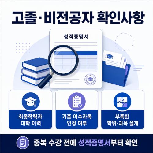 청주 청원구 평생교육원 고졸 비전공자