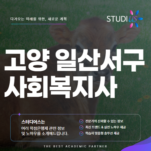 고양 일산서구 사회복지사2급 고졸 평생교육원과 실습 준비 방법