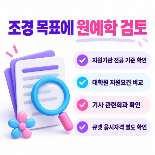 학점은행제 조경학과 학점은행제 원예학과