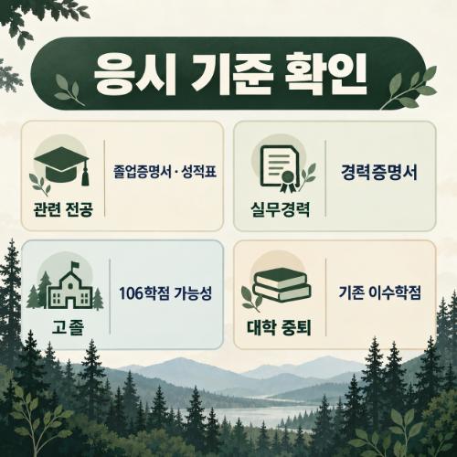 직장인 산림기사 응시조건