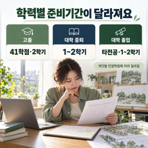 비전공자 조경산업기사 응시조건